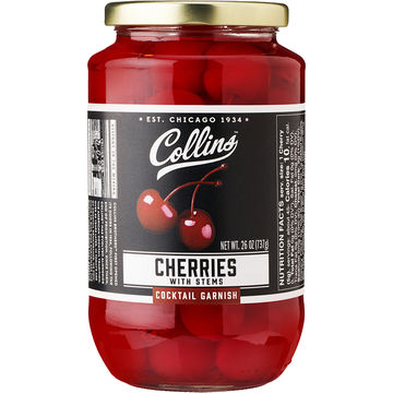 Collins Maraschino Stemmed Cherries