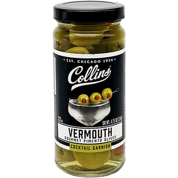 Collins Vermouth Martini Pimento Olives