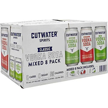Cutwater Classic Vodka Soda Variety Pack
