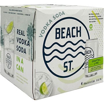 Beach St. Coastal Lime Vodka Soda