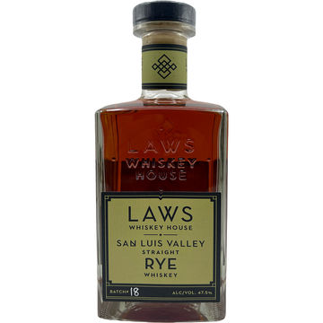 Laws Whiskey House House San Luis Valley Straight Rye Whiskey