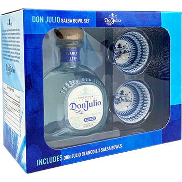 Don Julio Blanco Tequila Gift Set With Two Salsa Bowls