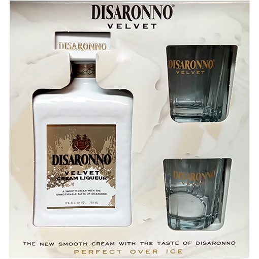Disaronno Velvet Gift Set with 2 Glasses | GotoLiquorStore