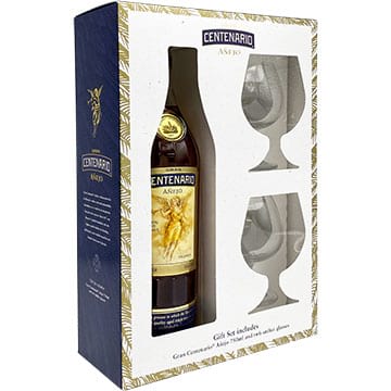 Gran Centenario Anejo Tequila Gift Set with 2 Snifter Glasses