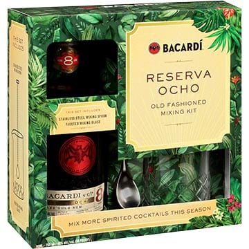 Bacardi Reserva Ocho with Old Fashioned Mixing Kit