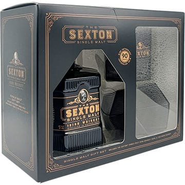 The Sexton Single Malt Gift Set with 2 Rocks Glasses