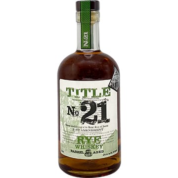 Title No. 21 Rye Whiskey