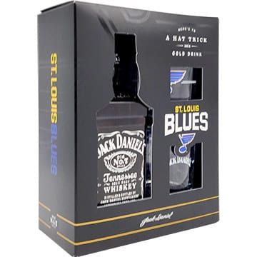 Jack Daniel's Old No. 7 with St. Louis Blues Glasses
