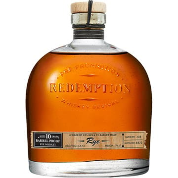 Redemption 10 Year Old Barrel Proof Rye