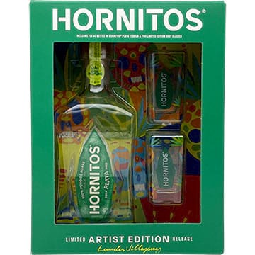 Hornitos Plata Gift Pack with 2 Limited Edition Shot Glasses