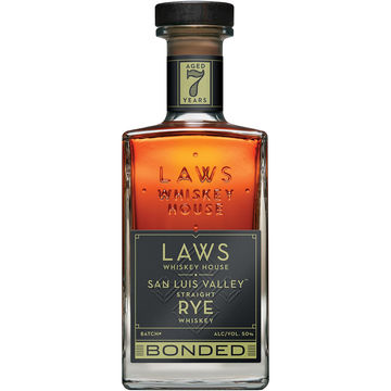 Laws Whiskey House San Luis Valley Straight Bonded Rye Whiskey