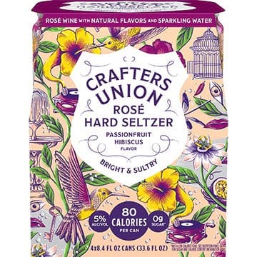 Crafters Union Hard Seltzer Passionfruit Hibiscus