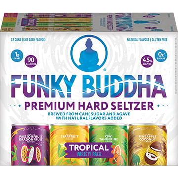 Funky Buddha Premium Hard Seltzer Tropical Variety Pack
