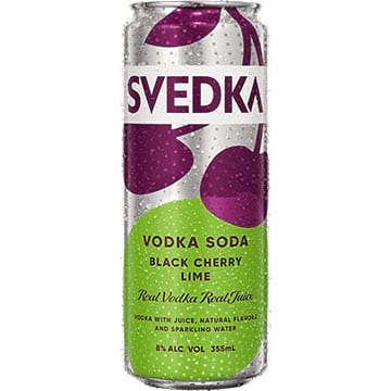 Svedka Black Cherry Lime Vodka Soda