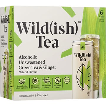 Wild(ish) Alcoholic Unsweetened Green Tea and Ginger