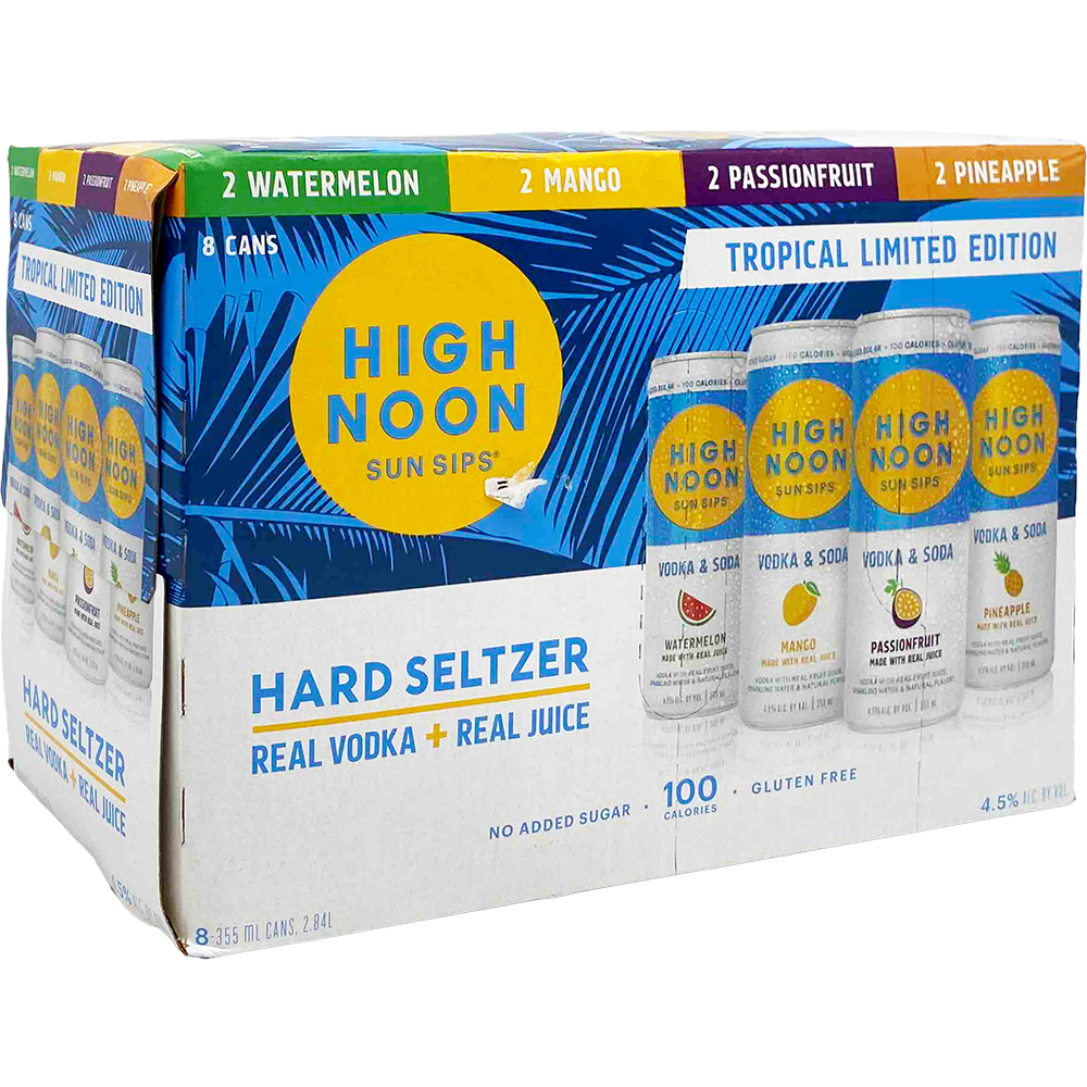 High Noon Sun Sips Hard Seltzer Tropical Variety Pack GotoLiquorStore