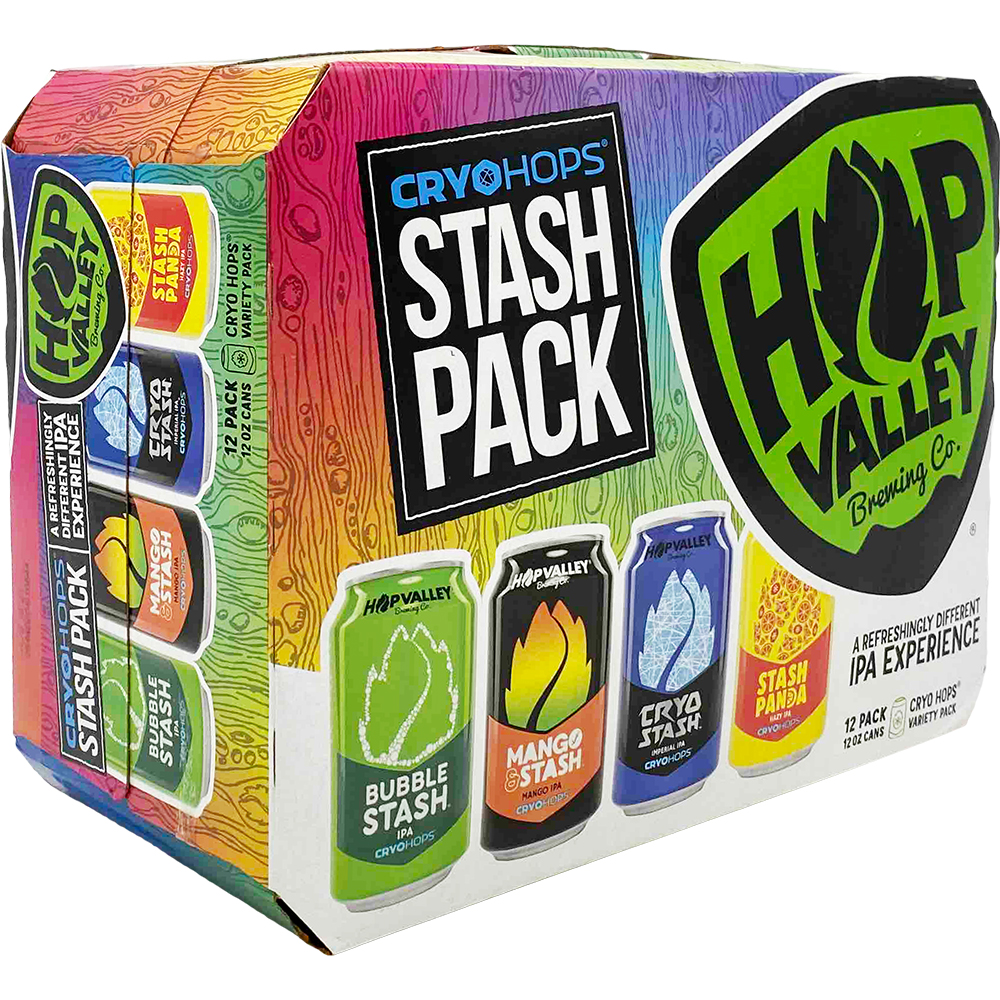 Hop Valley Cryo Hops Stash IPA Variety Pack | GotoLiquorStore