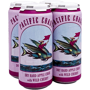 Pacific Coast Dry Hard Apple Cider with Wild Cherry