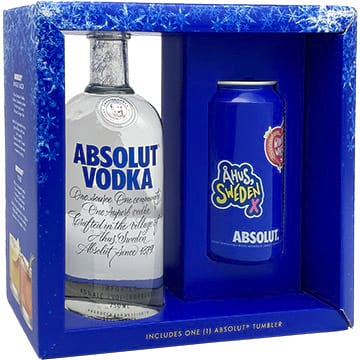 Absolut Vodka Gift Set with Tumbler