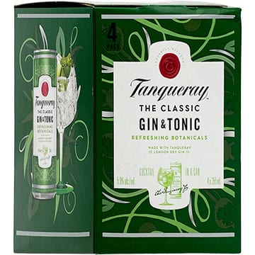 Tanqueray London Dry Gin & Tonic, 4 cans / 12 fl oz - QFC