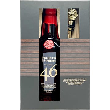 Maker's Mark 46 Bourbon Gift Set with Bottle Stopper