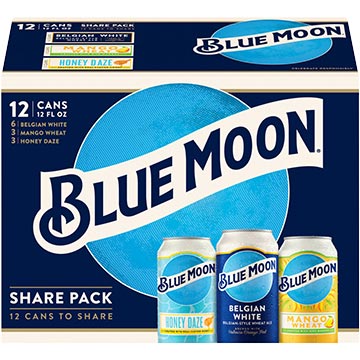 Blue Moon 12 oz, tall Beer Glass