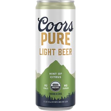 Coors Pure Light Hint of Citrus