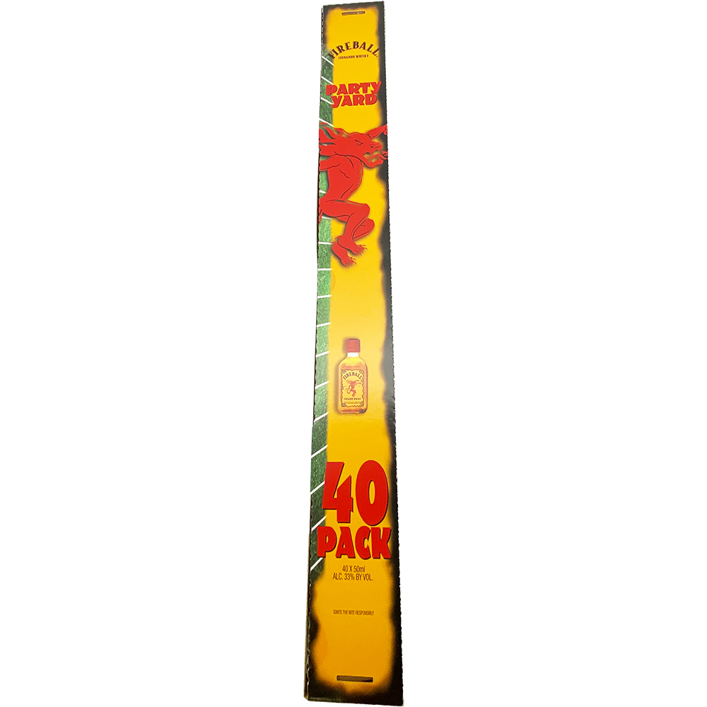 Fireball Cinnamon Whiskey Party Yard Pack | GotoLiquorStore