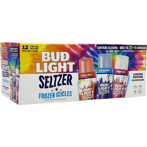 Picture of Bud Light Seltzer Frozen Icicles Tie Dye Pack