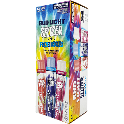 Picture of Bud Light Seltzer Frozen Icicles Tie Dye Pack