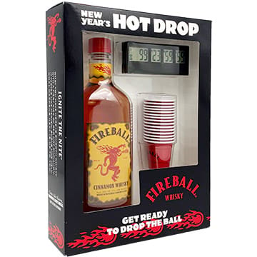 Fireball Cinnamon Whiskey New Year's Hot Drop Gift Set