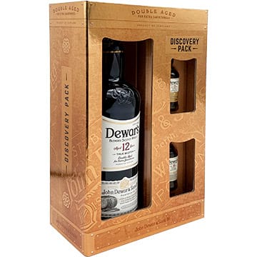 Dewar's 12 Year Old Discovery Pack with Two 50ml Miniature