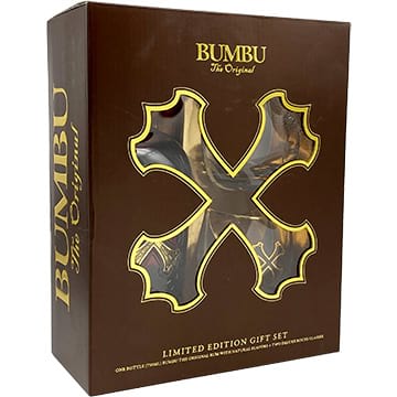 Bumbu The Original Rum Limited Edition Gift Set with 2 Deluxe Rocks Glasses