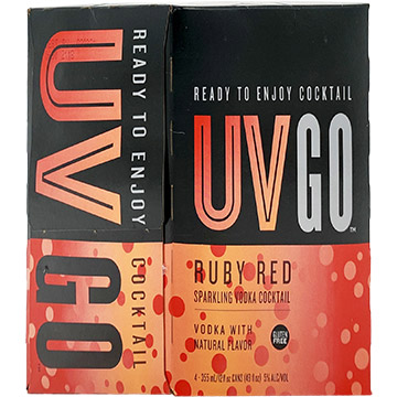 UV GO Ruby Red Sparkling Vodka Cocktail