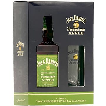 Jack Daniel's Tennessee Apple Liqueur Gift Set with Tall Glass