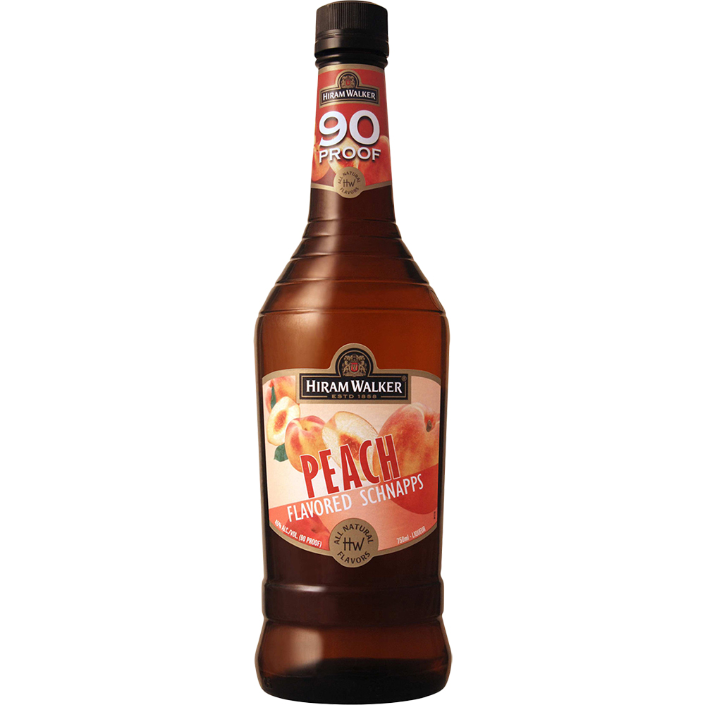 Hiram Walker 90 Proof Peach Schnapps Liqueur Gotoliquorstore