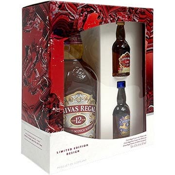 Chivas Regal 12 Year Old Gift Set with Two 50ml Miniature