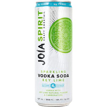 Joia Spirit Sparkling Key Lime Vodka Soda