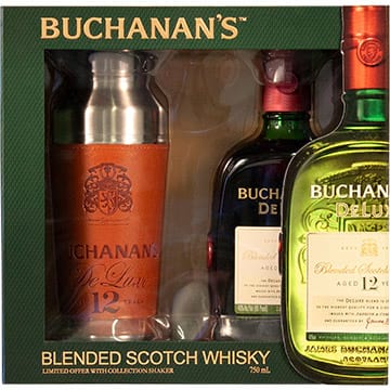 Buchanan's DeLuxe 12 Year Old Gift Set with Collection Shaker
