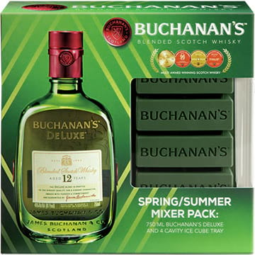 Buchanan's DeLuxe 12 Year Old Gift Set with Ice Cube Tray