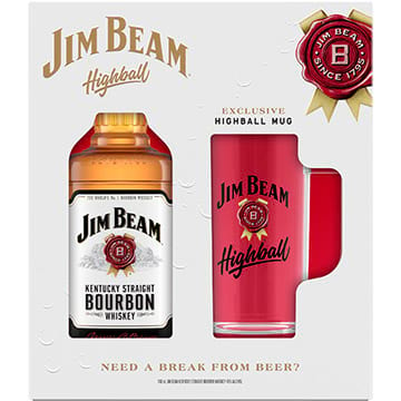 Jim Beam Bourbon Gift Set with Highball Mug