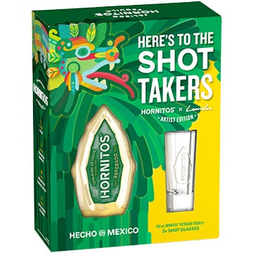 Hornitos Reposado Gift Pack with 2 Limited Edition Shot Glasses