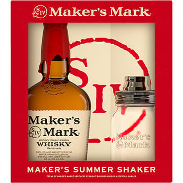 Maker's Mark Bourbon Gift Set with Summer Shaker