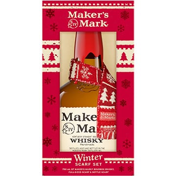 Maker's Mark Bourbon Gift Set with Winter Scarf
