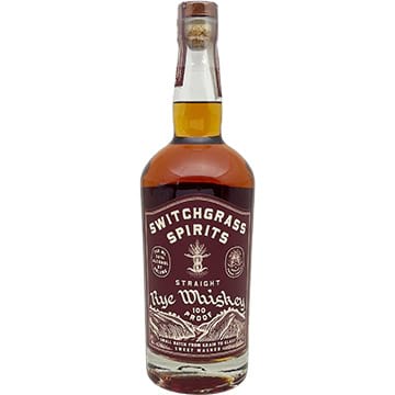 Switchgrass Spirits Straight Rye Whiskey