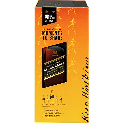 Picture of Johnnie Walker Black Label Moments To Share Voice Recorder Gift Set