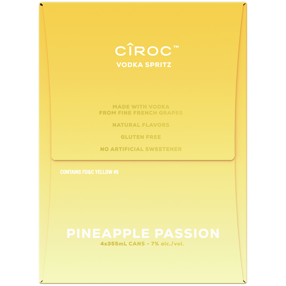 Ciroc Vodka Spritz Pineapple Passion Gotoliquorstore 0794