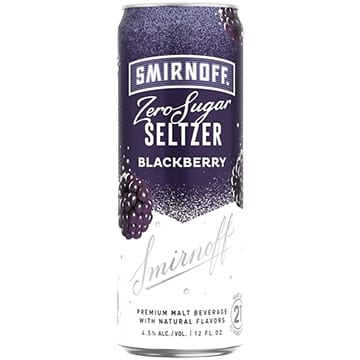 Smirnoff Zero Sugar Seltzer Blackberry