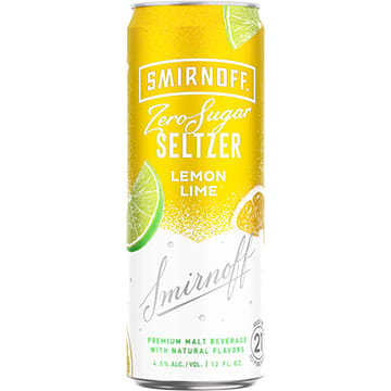 Smirnoff Zero Sugar Seltzer Lemon Lime