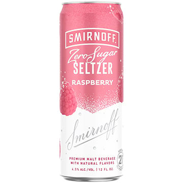 Smirnoff Zero Sugar Seltzer Raspberry